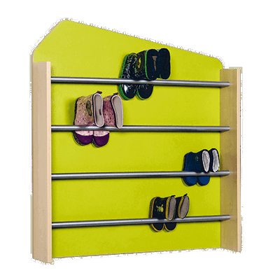 Stiefelwand aus feuerhemmendem Material mit Linoleumrückwand