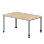 Fahrbarer Tisch rechteckig mit stufenloser Höhenverstellung - TI 70HF 1