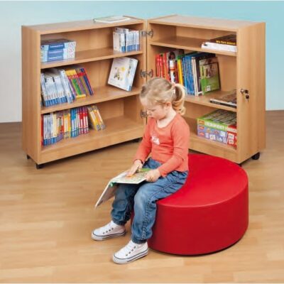 Mobile Klappbibliothek - Bücherwagen klappbar