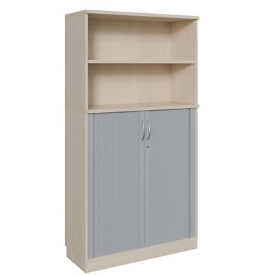 Querrollladenschrank mit 5 Ordnerhöhen (2 OH offen)