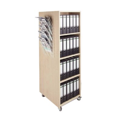 Bücherturm fahrbar doppelseitig