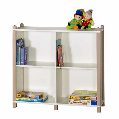 Stollen-Bibliotheksregal mit Mittelwand