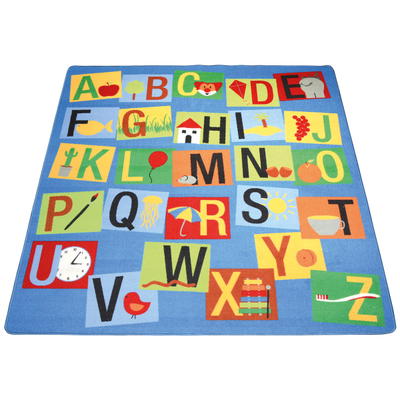 Teppich Buchstaben 200 x 200 cm