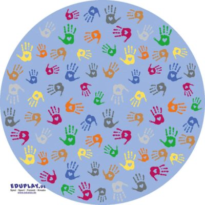 Teppich Hände rund 200 cm