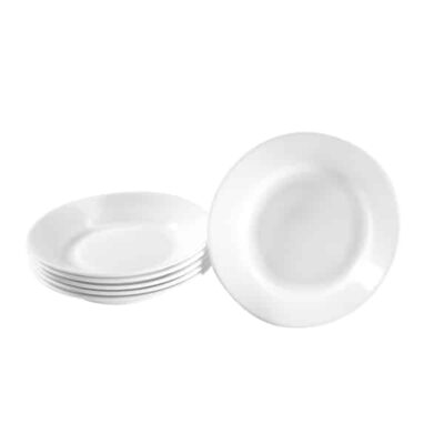 Teller Hartglas tief 6 Stück