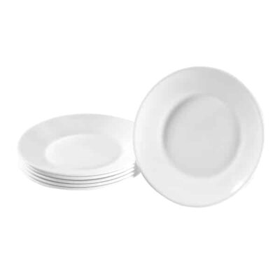 Teller Hartglas groß 6 Stück