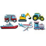 Magnetpuzzle Transport 6er Set - 120671 1