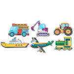 Magnetpuzzle Transport 6er Set - 120671 2