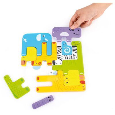 Sensorik Puzzle Tiere 12er Set