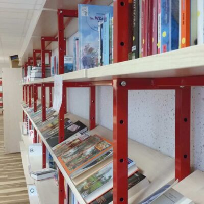 Bücherregal Grundelement - Modell einseitig, wandstehend