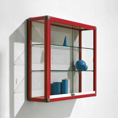 Wandvitrine mit Scheiben aus Sicherheitsglas und 2 verstellbaren Glasböden