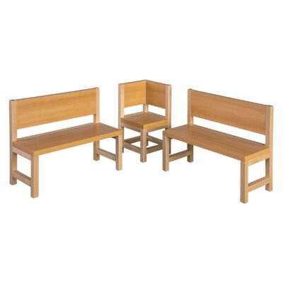 Sitzbank mit Rückenlehne