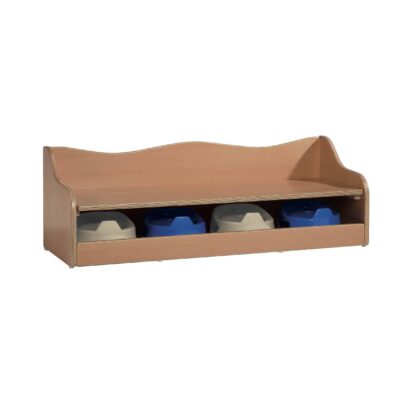 Töpfchenbank für 4 Töpfchen mit klappbarer Sitzfläche