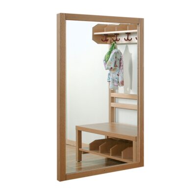 Garderobenspiegel mit Massivholzrahmen