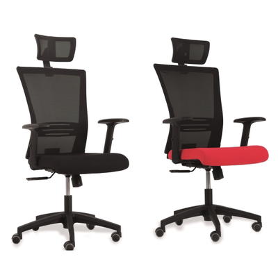 Bürostuhl mit Lordosenstütze (Stoff)