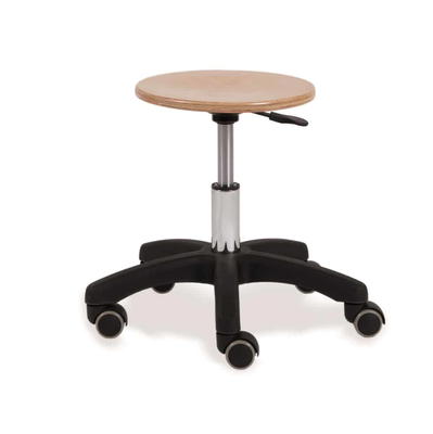 Sanus Hocker mit Holzrundsitz