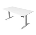 Schreibtisch höhenverstellbar – 160×80 cm - schreibtisch höhenverstellbar weiß