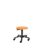 Erzieher-Rollhocker LeitnerHoc rund aus Polyurethan - tw k 01 fkr 50 rp ld01marigold