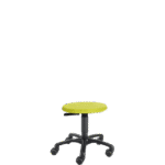 Erzieher-Rollhocker LeitnerHoc rund aus Polyurethan - tw k 01 fkr 50 rp ld02lime
