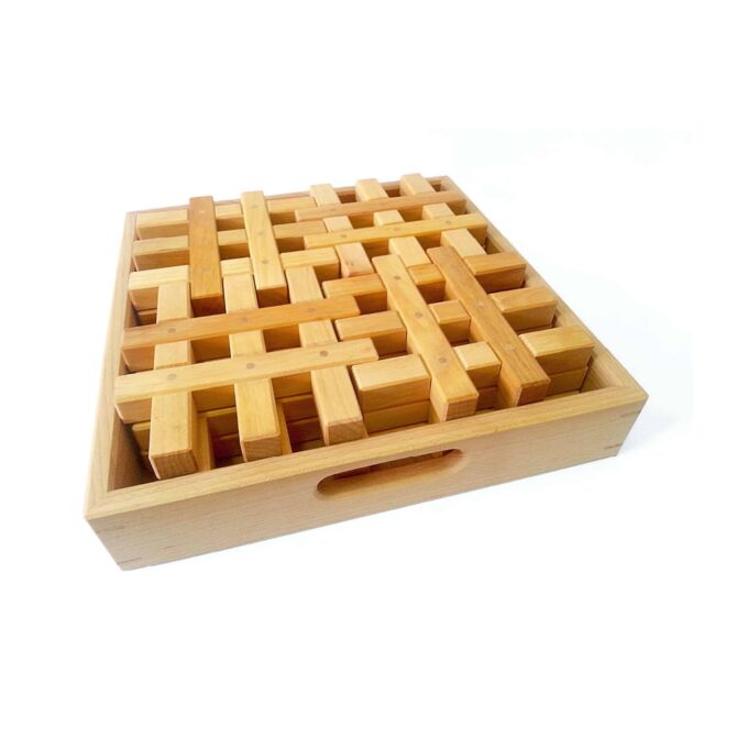 0172 | GITTERKLÖTZE natur (12 Teile)