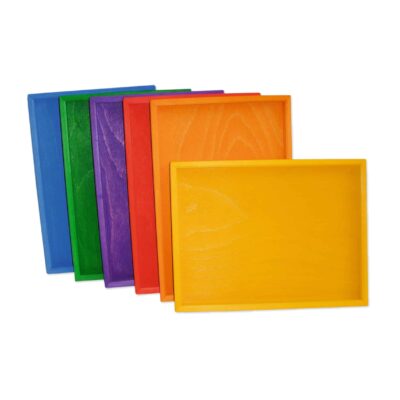 Legetabletts Bunt, 6-teilig - Bauspiel