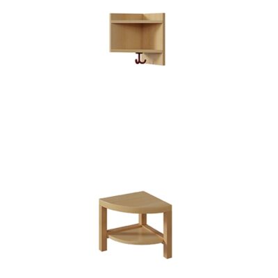 Außenecke-Garderobe komplett - zweiteilig