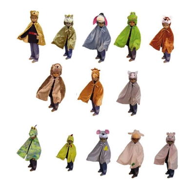 Kostüm – Set 13 teilig „Tiere“