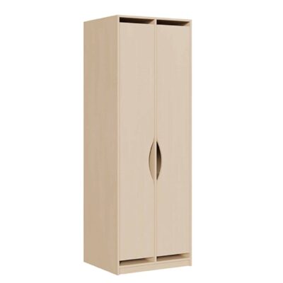 Bettzeugschrank mit verkürzten Dekortüren - Tiefe: 67 cm