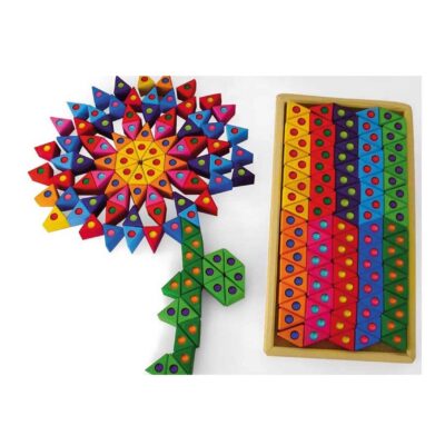 Bunte Dreiecke klein mit Funkelsteine