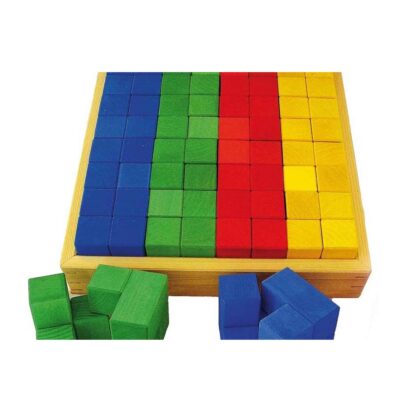 Junior-Winkelwürfel im Holzrahmen - 32 teilig