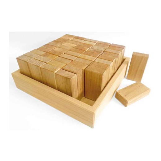 BS-00236 Bauquader-Steine im Kasten – 50 teilig - BS 00236