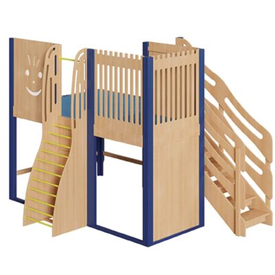 Große Spielburg mit Treppe und Sprossenwand