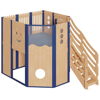 Große Spielburg mit Treppe – freistehend