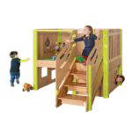 Kleine Spielburg mit Treppe und Spielhöhle - SBK0201