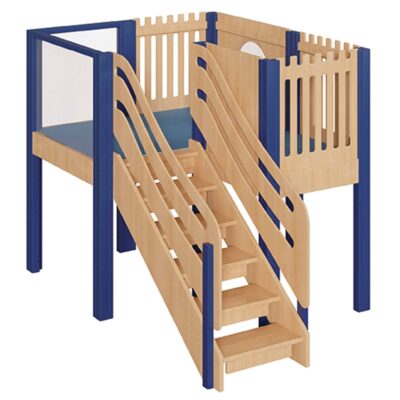 Mittlere Spielburg Quadrat mit Treppe