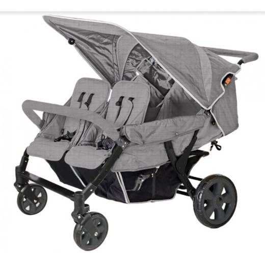 poussette-4-places-lidoo-star-full-grey Familidoo Lidoo Star 4 Sitzer (Komplett Grau) - poussette 4 places lidoo star full grey