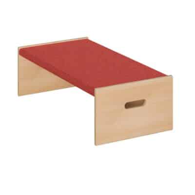 Spielpodest "offenes Rechteck", mit Teppichbelag