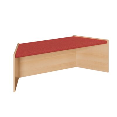 Spielpodest "Trapez", stapelbar, mit Teppichbelag