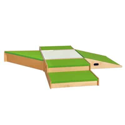 Podestlandschaft, 6-teilig mit Spiegelpodest, Stufenpodest und Rampenpodest