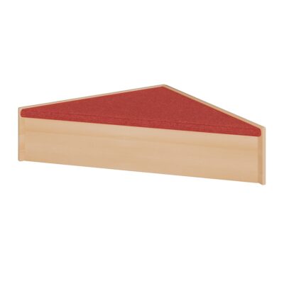 Spielpodest "Dreieck", mit Teppichbelag