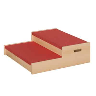 Spielpodest - Stufenpodest klein mit Tretford Teppich