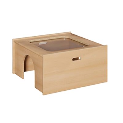 Spielpodest - Glaspodest als Tunnel