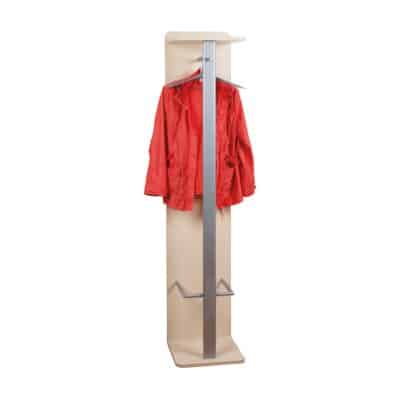 Wandgarderobe mit Kleiderstange und Schirmständer