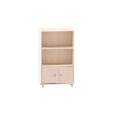 Regal mit 2 Fächern oben und Tür unten