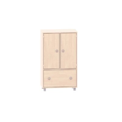 Regal mit Türen und 2 Böden und unten Schubkasten