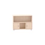 Sideboard mit einem großen Fach oben und unten an den Seiten mit Türen zwei Fächer - MKS073