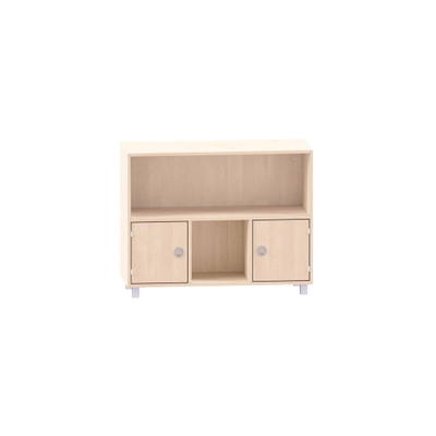 Sideboard mit einem großen Fach oben und unten an den Seiten mit Türen zwei Fächer