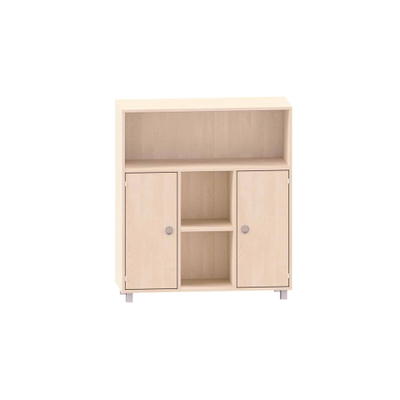 Sideboard mit einem großen Fach oben, 2 kleine Fächer in der Mitte und 2 mittlere Türen links und rechts