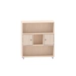Sideboard mit 2 Böden, oberes und unteres Fach offen, mittleres links und rechts Türen - MKS080