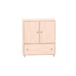 Sideboard mit 2 Böden, oben 2 Türen und unten ein Schubkasten - MKS114